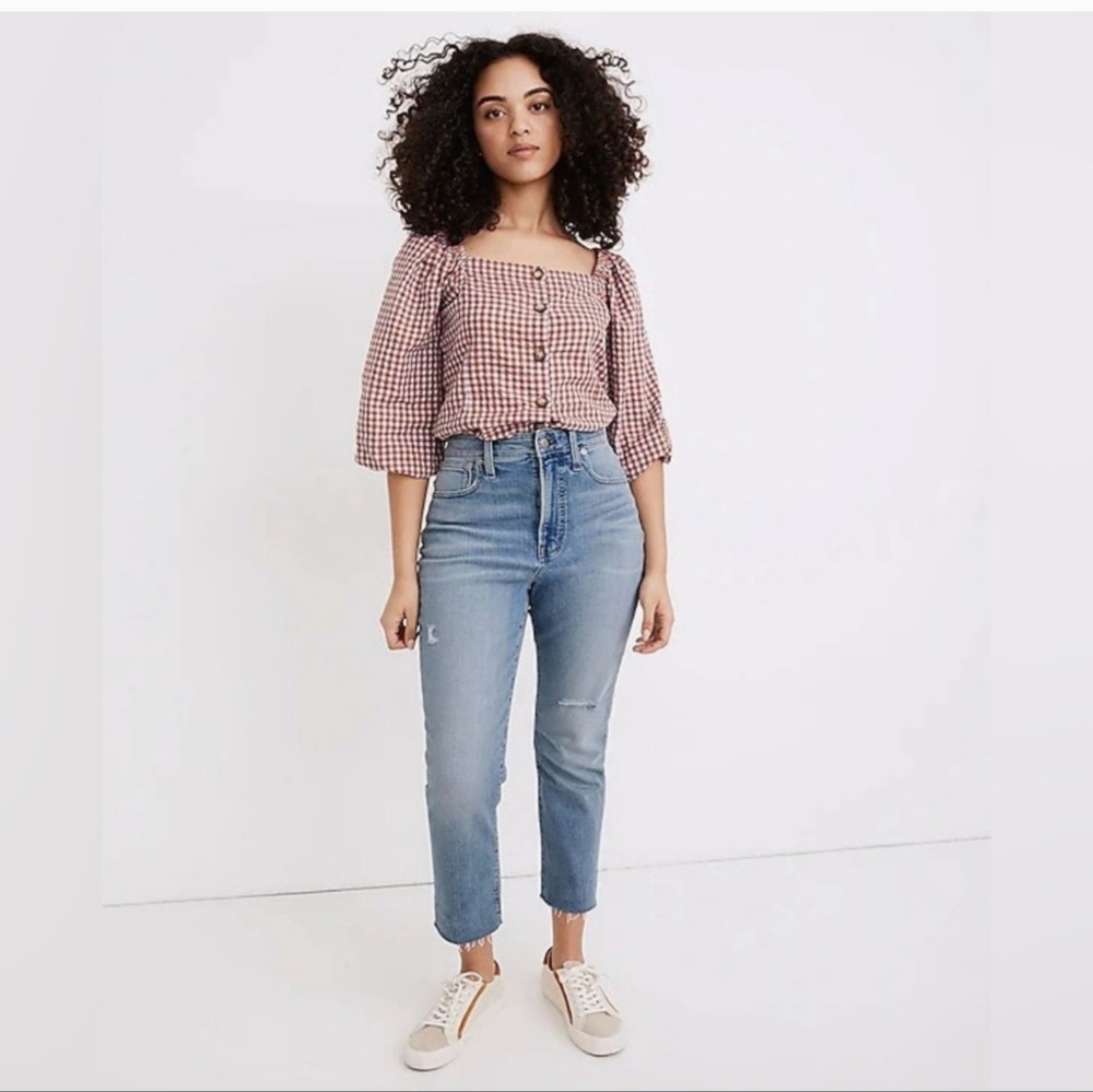 MADEWELL The Curvy Perfect Vintage Jean in Coffey Wash Worn In Edition Size 28